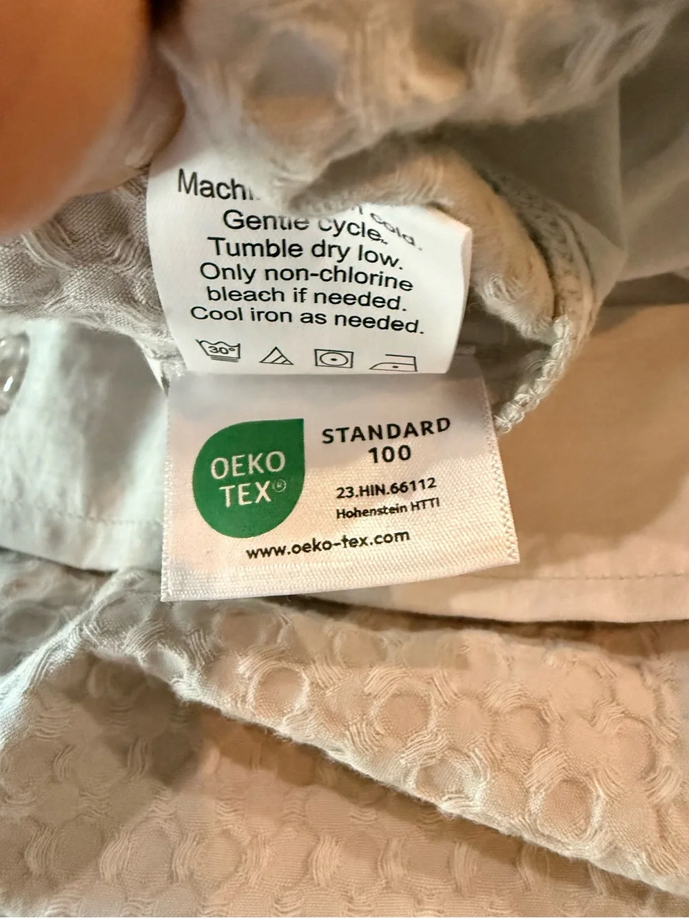 Quince Organic Cotton Luxe Honeycomb Duvet Cover Set